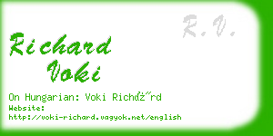 richard voki business card
